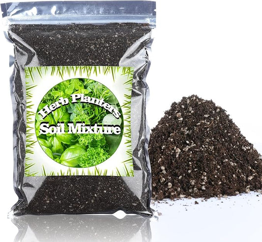 Organic Potting Soil Mix 4qt for All Indoor & Outdoor Small Containers Including Herbs, Vegetables, and Flowers