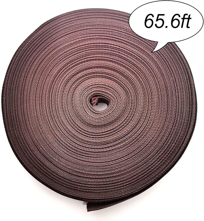 1 Roll 65.6 Feet Tree Tie for Plant Support Garden Strap 1 Inch Width Staking and Guying Material 1,800 Lbs Strength (Coffee)