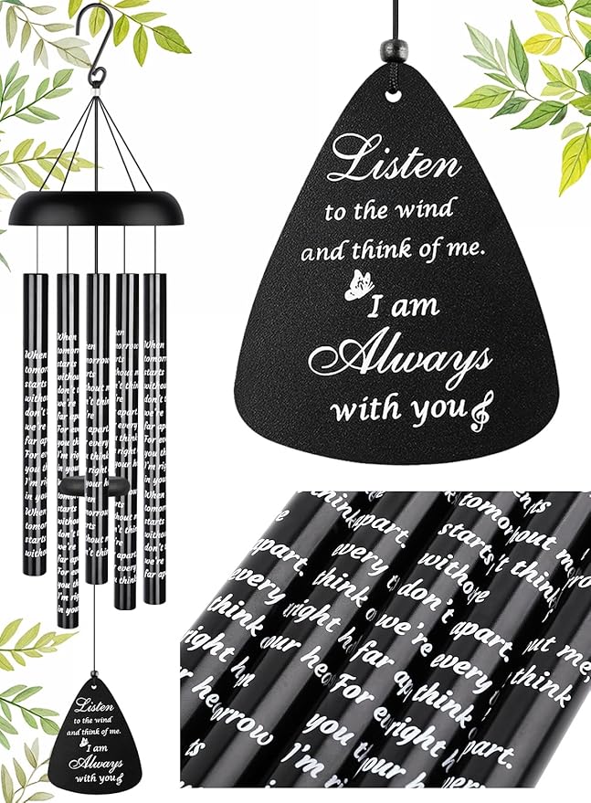 Sympathy Gift Wind Chimes for Outside - 32'' Memorial Wind Chimes for Loss of Loved One Prime, Bereavement Gift in Memory of Loved One, Memorial Gifts for Loss of Mother Father Condolence Rememberance