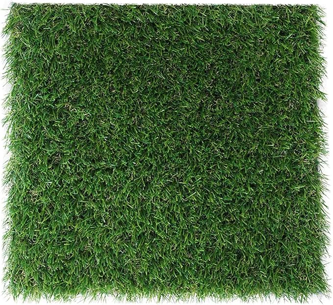 GL Artificial Grass Mat Square Shape, Realistic Synthetic Grass Indoor Outdoor Rug, Garden Lawn Landscape for Pets,Fake Faux Grass Rug with Drainage Holes 8FT X 8FT(64 Square FT)