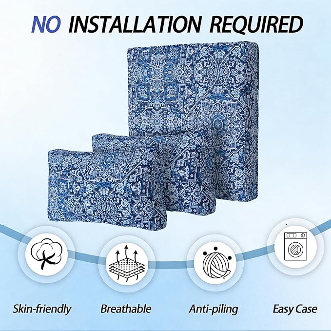 Patio Furniture Cushions,14Pieces Water-Resistant Outdoor Replacement Cushions,Sectional Sofa Cushions for Fits 6-Seats Rattan Wicker Patio Conversation Sets