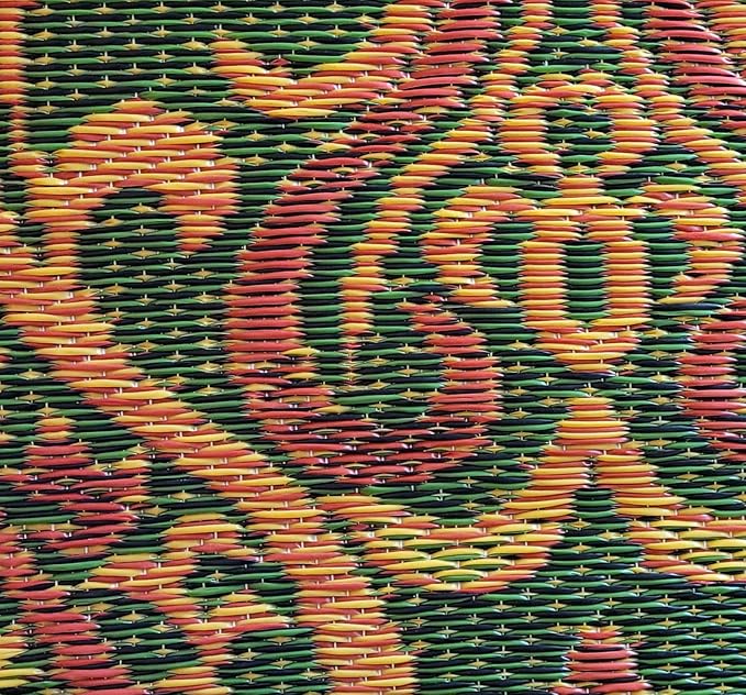 Mad Mats Traditional Outdoor Rug, Reversible Plastic Mat (5' x 8', Oasis - Medium Green)