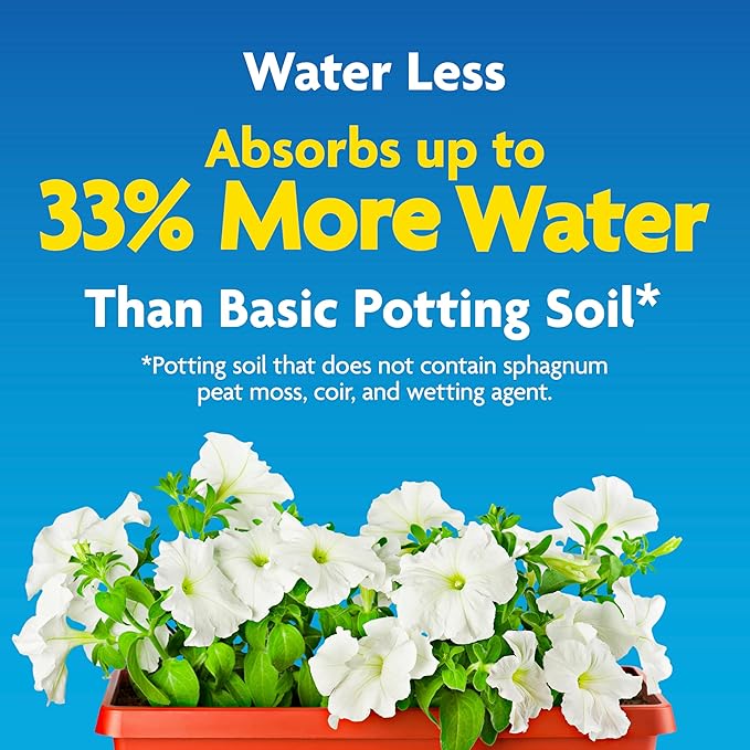 Miracle-Gro Moisture Control Potting Mix, For Container Plants, Protects against Over- and Under-Watering, 6 qt.
