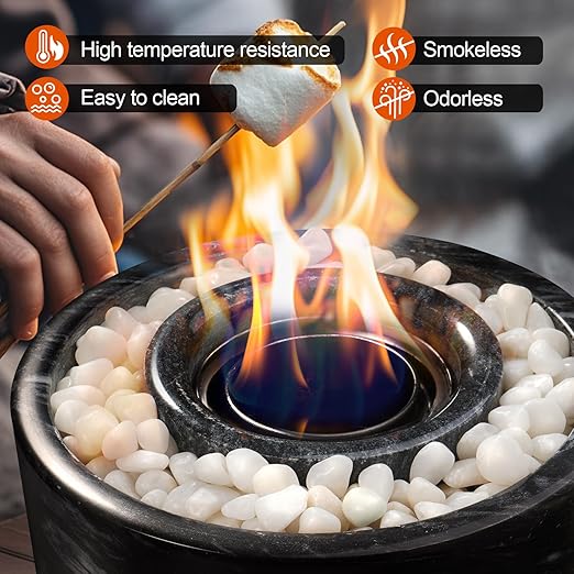 2.2 lb Natural Polished White Pebbles, 1/2 Inch Decorative White Rocks for Potted Plants Pot Filling Aquariums Outdoor Street Scape Decorative Rocks