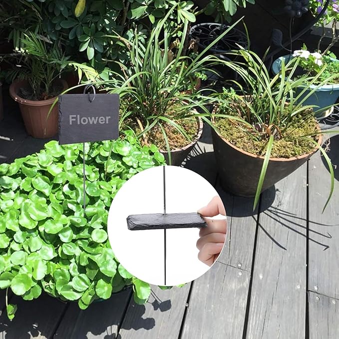 20 Pcs Silver 20cm Plant Label Hooks, Garden Markers Stake Holder Hanger Sign, Rustproof Deformed Hooks Hanging Rods for Flower Planter, Plant Labels