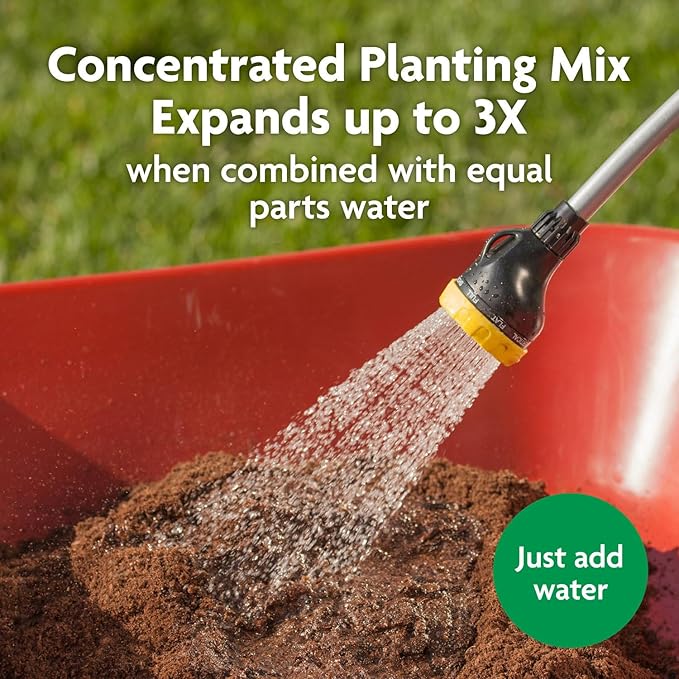 Miracle-Gro Planting Mix, .33 cu. ft., 2-Pack | Concentrated | Expands to 1 cu. ft. | For Containers | For In-Ground Use