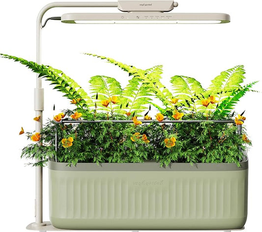 Vego garden Grow Lights Stand for Indoor Plants, Full-Spectrum Grow Light MimicsNatural Sunlight with Customized Adjustable Height supports seedlings, fruit, houseplants, herbs, greens, and microgreens.