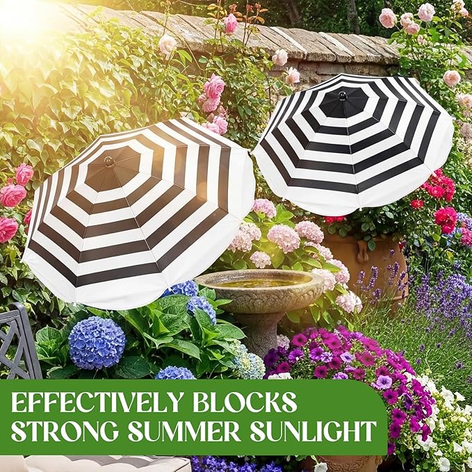 3 Pack Plant Umbrella for Outdoor Adjustable Sun Shade Covers 24" Sun Protection Cloth UV Umbrella for Potted Plants, Garden Beds, Patio Flowers