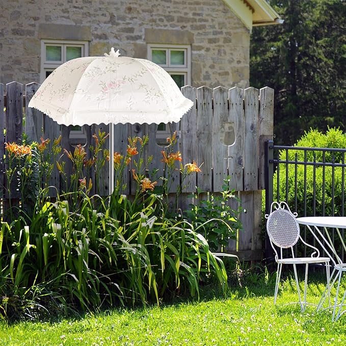 TIMSO Adjustable 3 Pack Plant Shade Umbrella for Outdoor Garden - Sun Protection Cloth & Umbrella for Plants, Potted Plants, and Garden Beds
