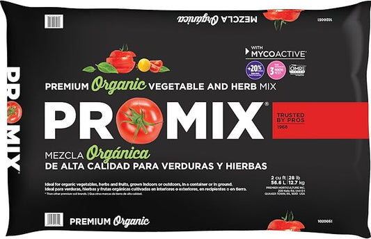 Premier Horticulture Inc 1020051RG 2CF Pro Mix Ultimate Organic Vegetable and Herb Mix