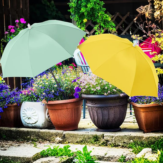 Plant Umbrellas for Outdoor Plants 24.8 Inch Garden Shade Cover Sun Protection Umbrella Space Saving Garden Umbrella Shade Canopy for Potted Plants Bed Flower Pot