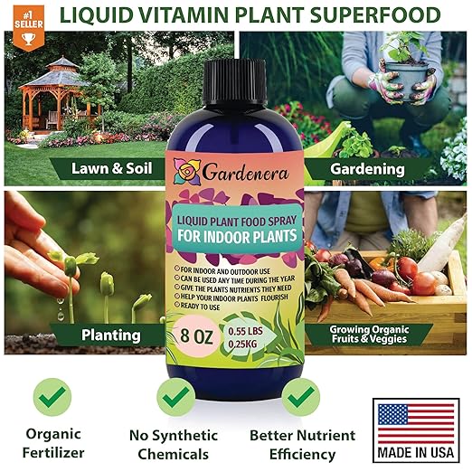 Premium Plant Growth Superfood for All Plants with 18 Essential Vitamins & Minerals - Organic Plant Food Fertilizer - Micro-Fungi and Bio-Organisms for All-Purpose Care - 32 OZ