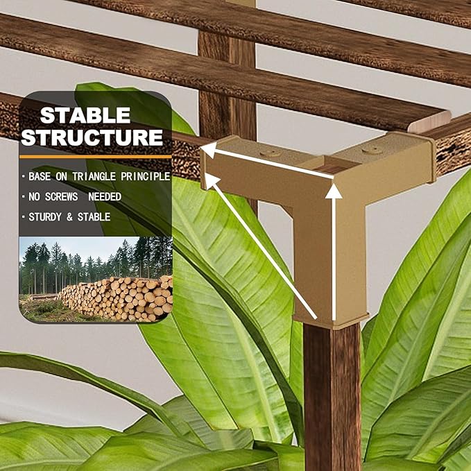 HOMKIRT Tall Plant Stand Indoor Outdoor, 13 Tier Large Plant Shelf Rack Holder for Multiple Plants, Flower Stand for Hanging Planters for Patio, Porch, Living Room, Balcony, Garden
