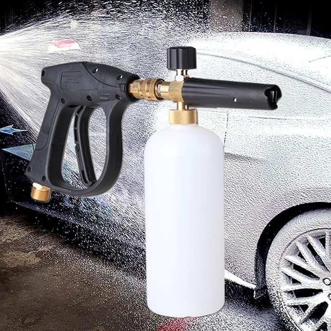 Pressure Washer Foam Cannon, Car Wash Foam Sprayer, Portable Vehicle Accessories, Hose Attachments, Garden Cleaners for Automotive Multi Cleaning Tool