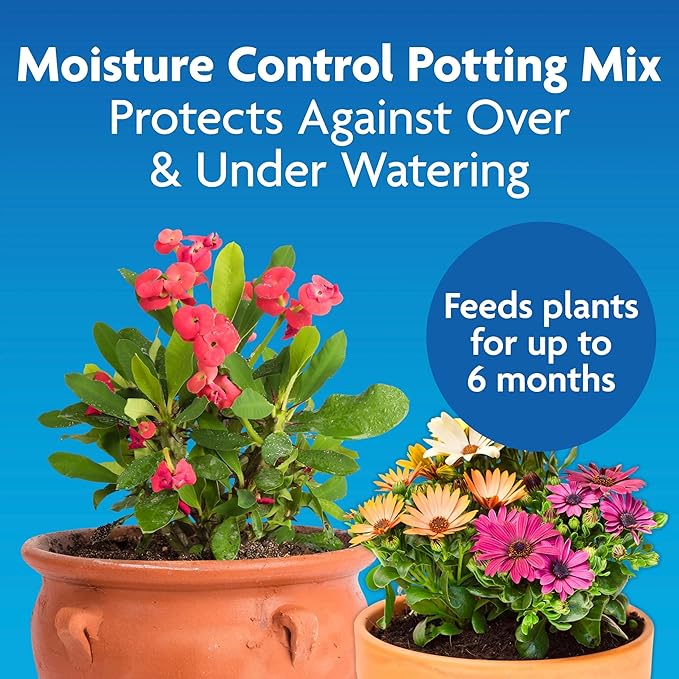 Miracle-Gro Moisture Control Potting Mix, For Container Plants, Protects against Over- and Under-Watering, 2 cu. ft.