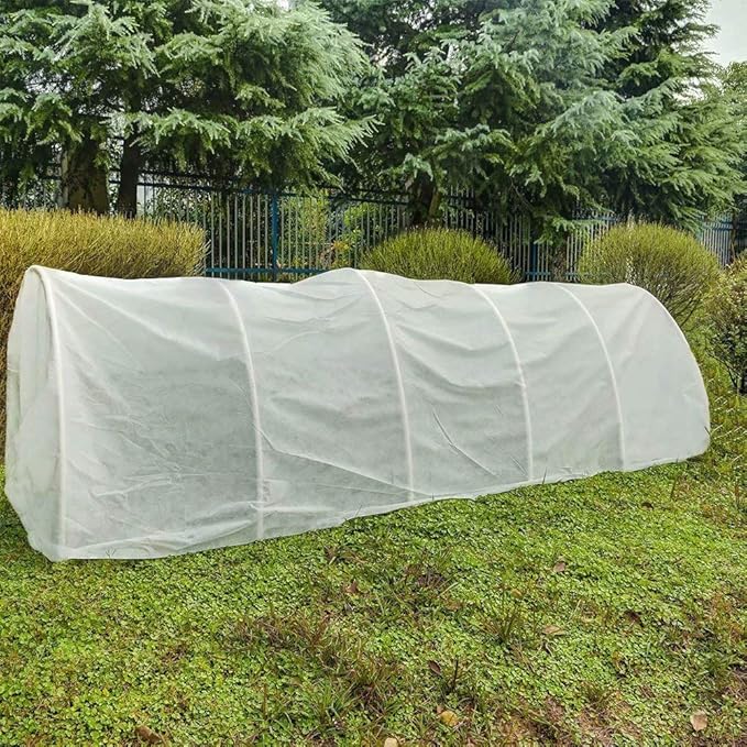 Agfabric Row Cover 0.55oz 12'x50' Frost Blanket for Winter Protection Plant Covers Feeeze Protection,White