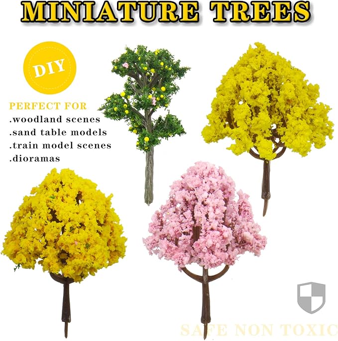 Miniature Fairy Garden Decoration Accessories Simulation Tree Garden Sculptures Statues,Yard Outdoor Decor for Patio