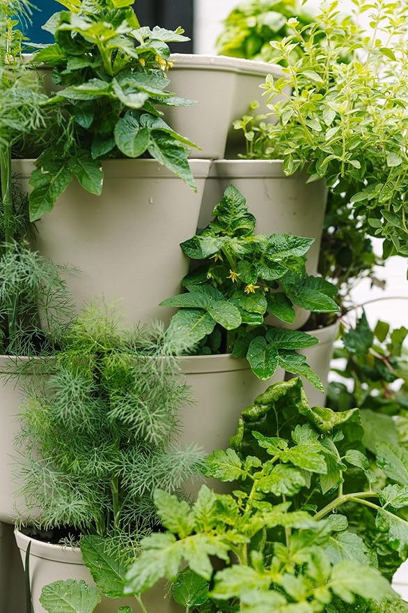 Greenstalk 7 Tier Leaf Planter (Stunning Stone)