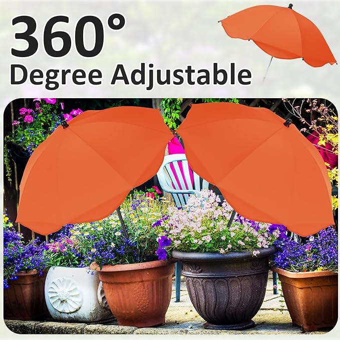 26 Inch Plant Umbrellas for Outdoor Plants Garden Umbrella Shade for Potted Plant, Garden Bed Flower Pot Provide Shade to ‌Defend Blazing Sun