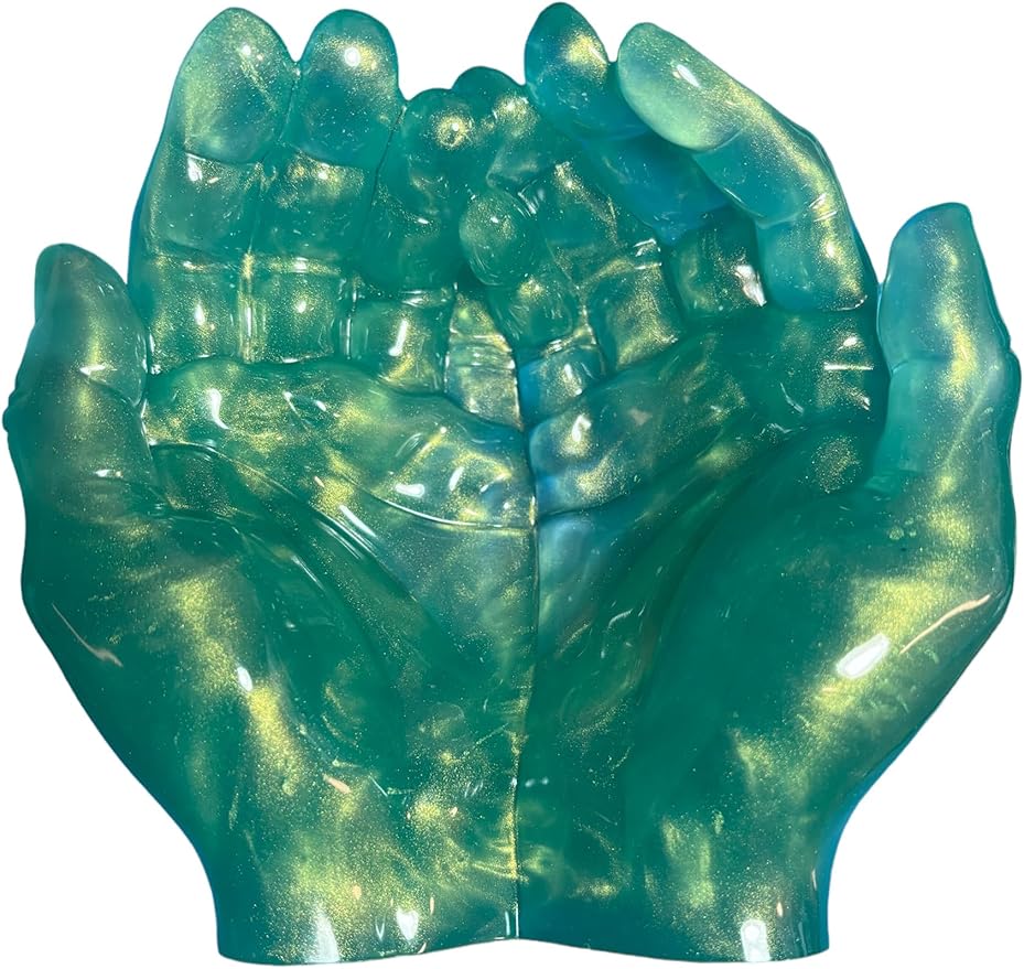Generic Cupped Hands Planter/Trinket Holder (Green)