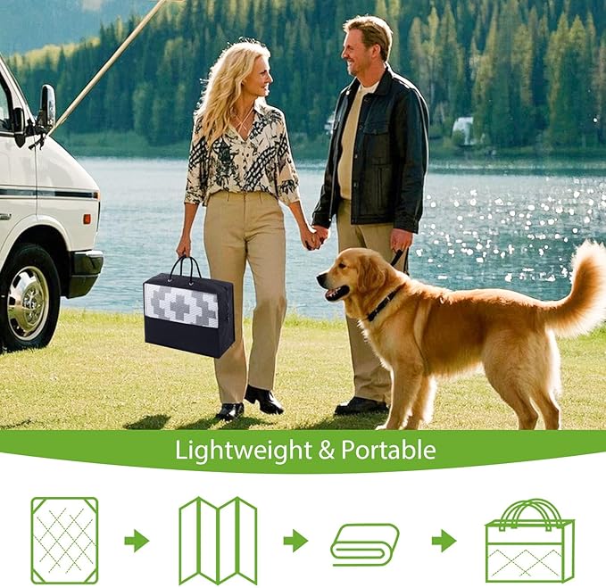 Smiry Waterproof Outdoor Rug 9x12 ft, Reversible Plastic Straw Patio Camping Rugs, Outdoor Indoor RV Mat Carpet for Patio, Outside Entry, Backyard, Deck, Bench, Picnic, Camper, White & Grey