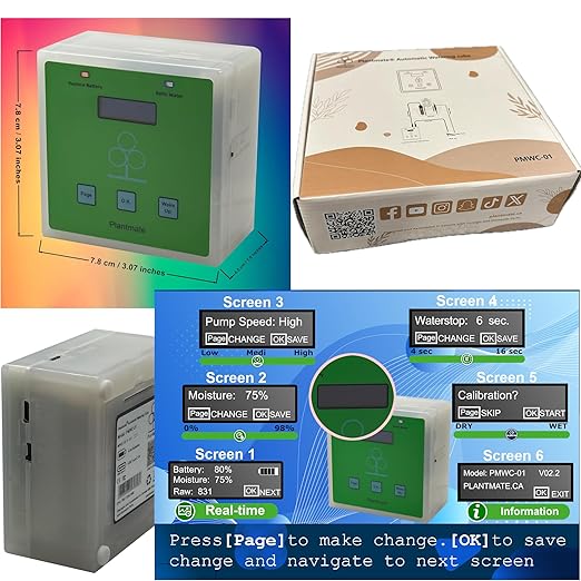 Smart Plant Watering System with Capacitive Soil Moisture Sensor Automatic Self Watering System with Soil Moisture Control for Potted Plant