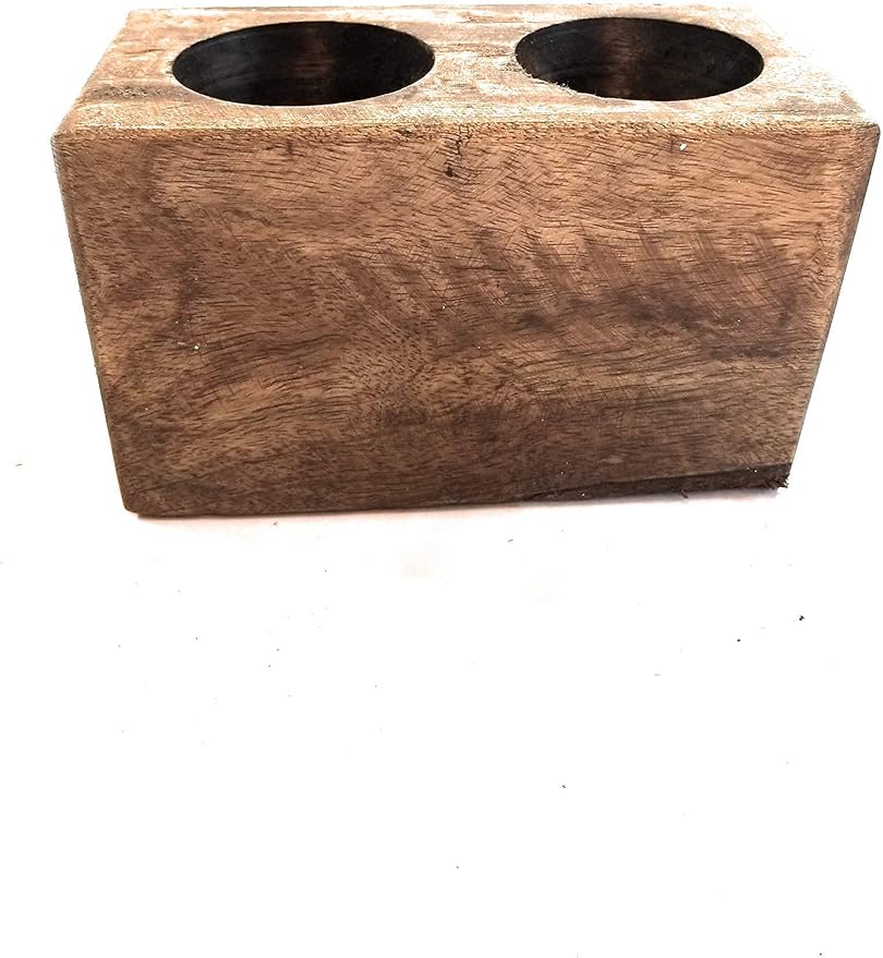 Rustic Farmhouse Wooden Candle Holder- Sugar Mold Candle Holder- Succulent Planter (2 Hole)