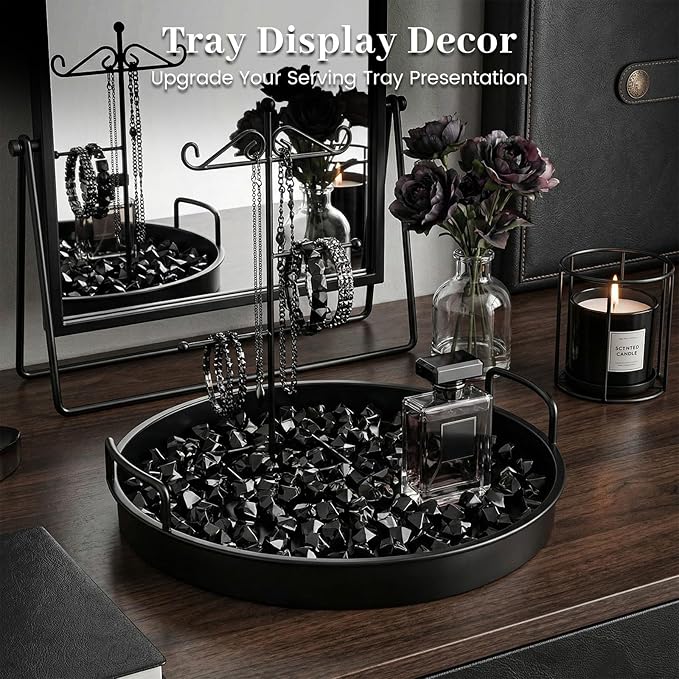 DomeStar 150PCS Fake Ice, Black Vase Fillers, Black Plastic Gems Crystal Aquarium Tank Rock Party Table Scatter Decorations