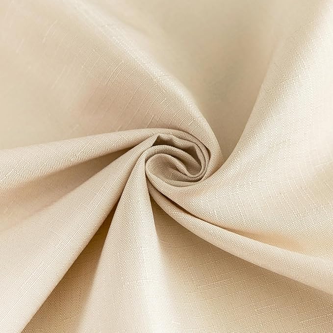 Outdoor Tablecloth Wrinkle-Free Stain Resistant Waterproof Polyester Fabric Table Cover with Zipper Umbrella Hole for Picnic/Party/Dinner/Patio Garden(70inch Round,Zippered,Nature)
