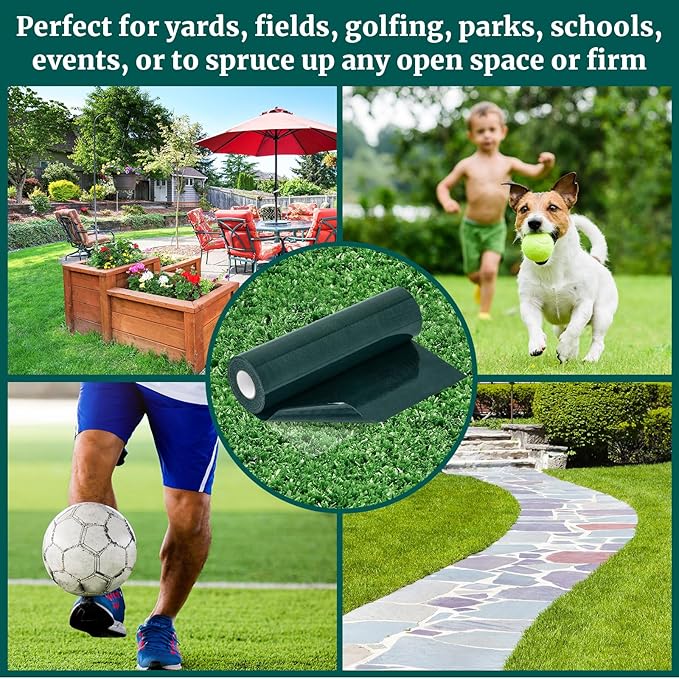 1 Roll 12 in x 16.5 ft Double Sided Turf Tape for Artificial Grass Rug Self Adhesive Artificial Turf Tape for Lawn Garden Carpet Connecting Outdoor Carpet