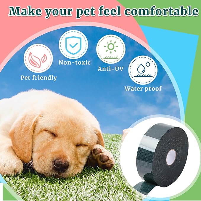 1 Roll 2 in x 65.6 ft Double Sided Turf Tape for Artificial Grass Rug Self Adhesive Artificial Turf Tape for Lawn Garden Carpet Connecting Outdoor Carpet