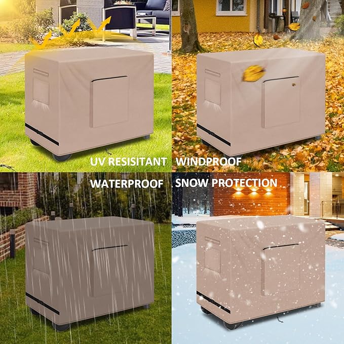 Kovshuiwe Outdoor Table Casing for 36 Inch Keter Unity XL Portable Outdoor Table, Bar Cart Cover for 36 inch Worktable, Waterproof Patio Dining Cart Cover-36"L x 30"W x 35"H, Khaki