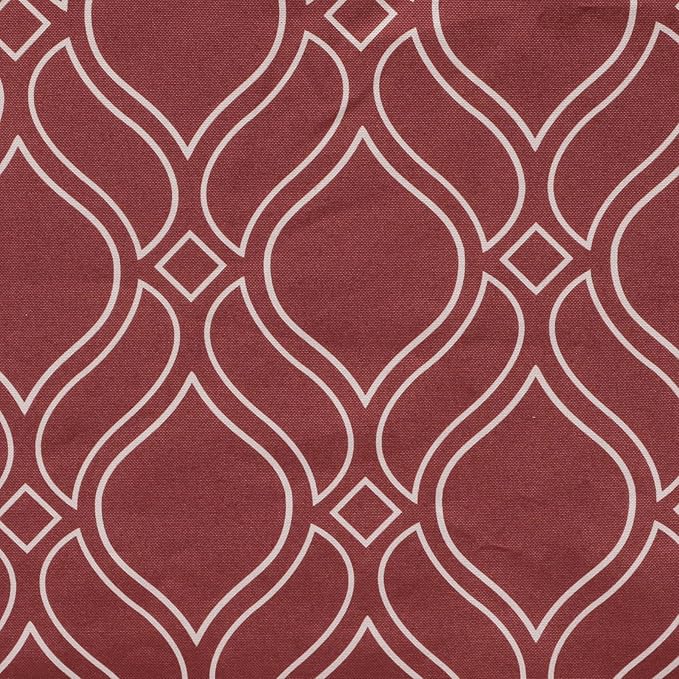 AAAAAcessories Outdoor Seat Cushions for Chairs, Waterproof, Fade-Resistant, 24" x 24" x 4", Patio Furniture Replacement Cushions, Set of 2, Clay Red Vine Trellis