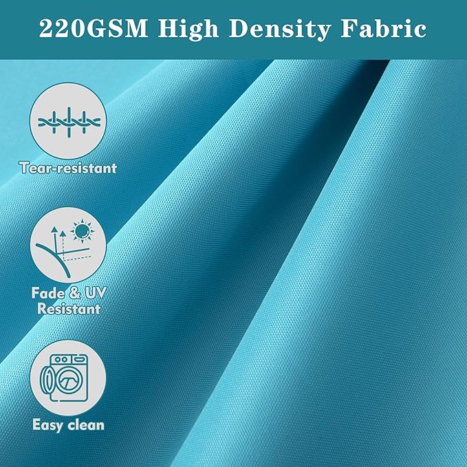 Outdoor Bench Cushions 42 x 18 Inch Thick Waterproof Porch Swing Cushions with Tie Patio Furniture Chair Cushion Bench Pad Color Fastness Backyard Seat Pads Teal