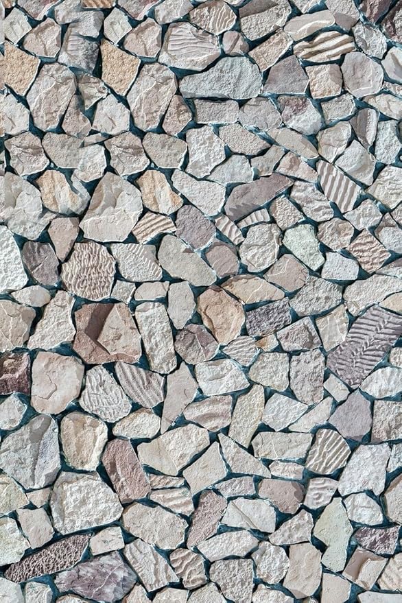 Rustic Grey Brown Faux Rock Tile 6x8 Outdoor Rugs for Patios Balcony Deck Garden Camping Beachside Porch Natural Stones Theme Thin Non Slip Waterproof Quick Dry Comfort Art Decor Carpets