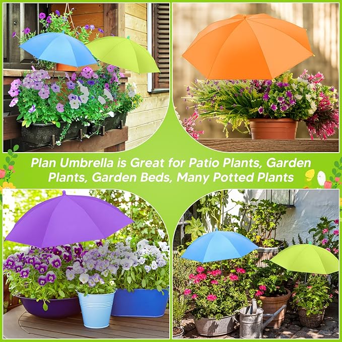Adjustable Plant Umbrellas for Outdoor Plants, Large Garden Sun Shade Covers for Plants Plants Shade Cover, Higher Sun Shade for Plants, Potted Plant, Garden Beds
