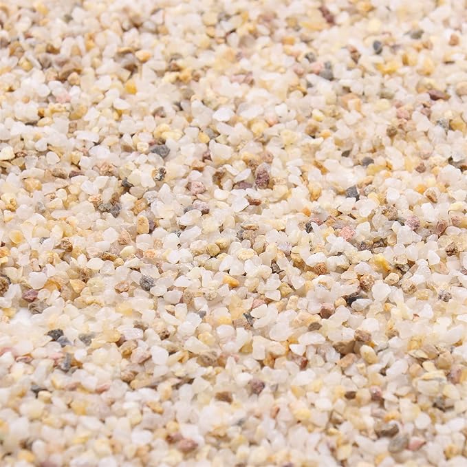 Coarse Sand. Golden Color. 1/8 Inch 2 lbs. for Potting Soil, Succulents, Pots, Plants, Gardening, Indoor, Crafting, Vase Fillers (X-Mini (0.125 Inch), COARSE Sand - Golden, 2)