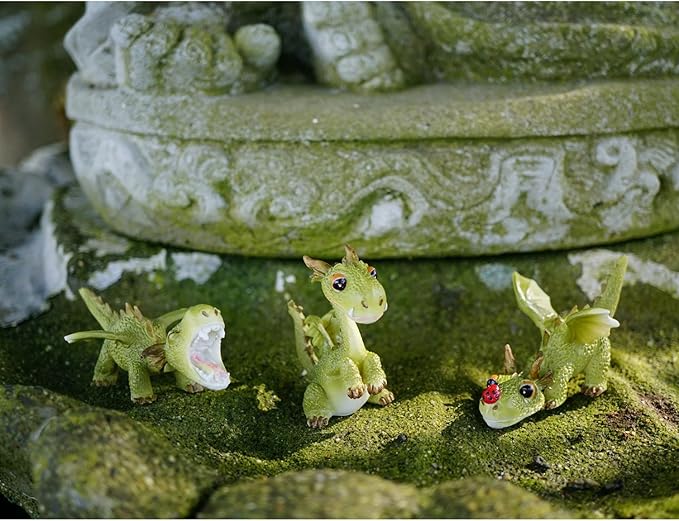 Top Collection 4412 Miniature Fairy Garden & Terrarium Mini Dragon Statue, Small