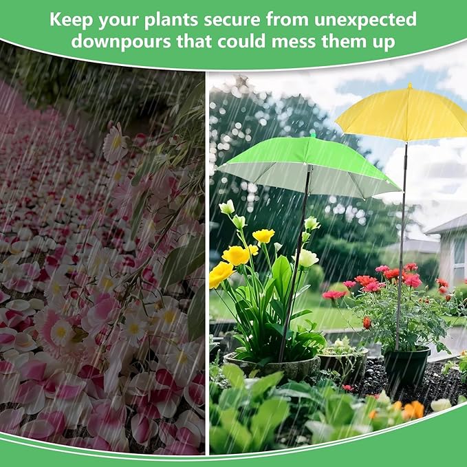 Plant Umbrellas for Outdoor Plants, Garden Umbrella Shade for Potted Plants and Garden Beds, Provide Shade to ‌Defend Plants From Blazing Sun