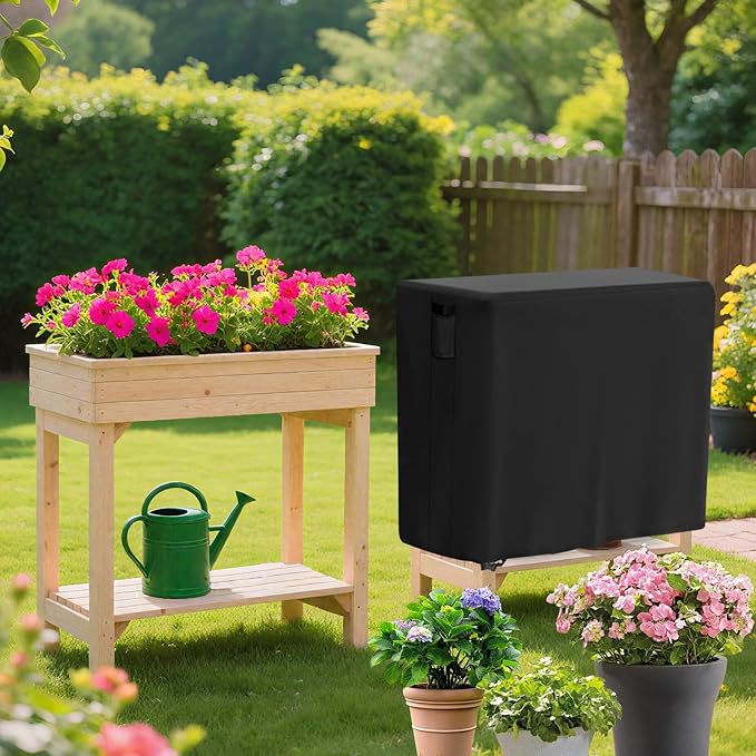 Outdoor Raised Garden Bed Cover for Winter (Only Cover),Waterproof Raised Planter Boxes Stand Covers - 48 x 24 x 30 inch