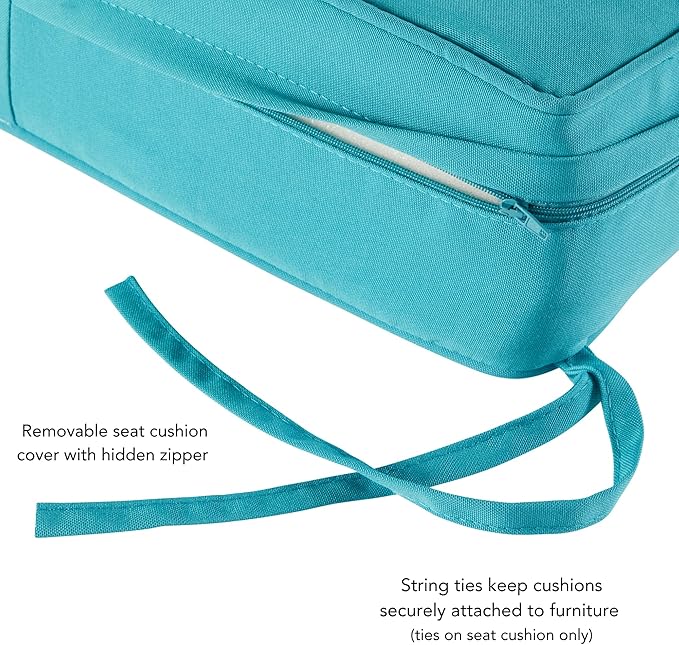 Greendale Home Fashions 2-Piece Outdoor Deep Seat Cushion Set, Arctic