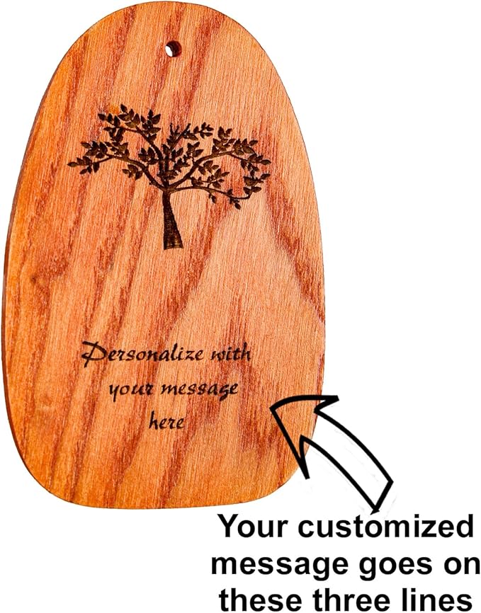 Woodstock Wind Chimes Personalized Amazing Grace Memorial Chime for Outside 24'' Large Silver Sympathy Customized Tree of Life Inspirational Wind Chime for Outdoor Patio Home Garden Decor (P-AGMS16)