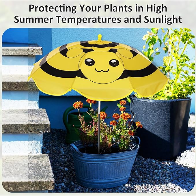 24. 5 Inch Plant Umbrellas for Outdoor Plants Garden Umbrella Shade for Potted Plant, Garden Bed Flower Pot Provide Shade to ‌defend Blazing Sun