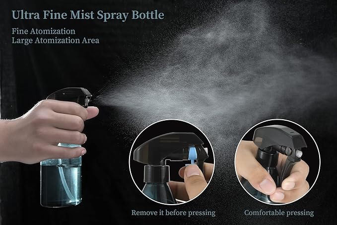 driew Plant Mister Spray Bottle, Plant Mister Water Spray Bottle for Plants Misting Bottle Water Fine Mist, Cleaning Solutions, Gardening, Indoor, Outdoor (Blue - 10oz)