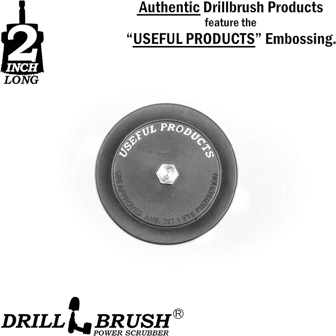 Outdoor Cleaning Brushes - Stiff Bristle Deck Scrubbing Brush - Concrete Scrub Brush - Bird Baths Cleaning Tool - Garden Statues Cleaning Equipment - Granite Headstone Restoration Brush - Siding Brush