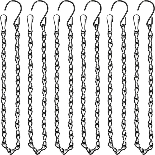 VRSS Hanging Chains for Hanging Planter Basket Bird Feeder Lanterns Ornaments Wind Chimes Billboards DIY Crafts (19 inch 6pcs)