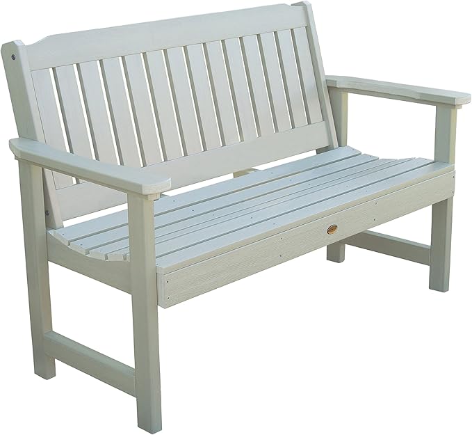 Highwood AD-BENW1-WAE Lehigh Garden Bench, 5 Feet, Whitewash