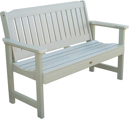 Highwood AD-BENW1-WAE Lehigh Garden Bench, 5 Feet, Whitewash