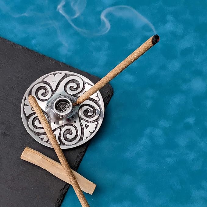 Chime Candle Holder and Candlestick Holder Set of 2 for Spell Candles, Taper Candles, and Incense