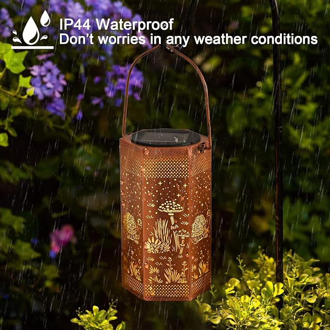2 Pack Turtles Solar Lantern Outdoor Waterproof - Mothers Day Gifts for Mom Grandma - Birthday Day Gifts for Women, Garden Decor Solar Lights Outdoor
